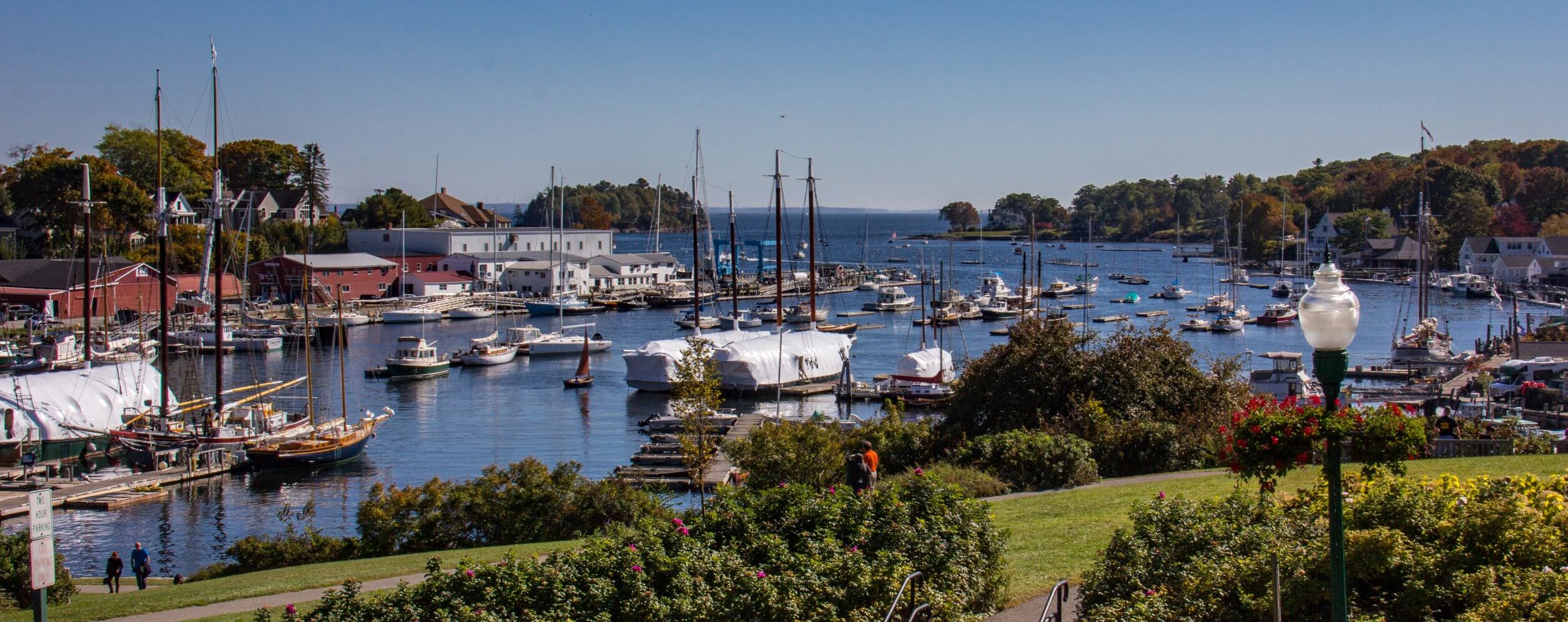 Port town in Maine