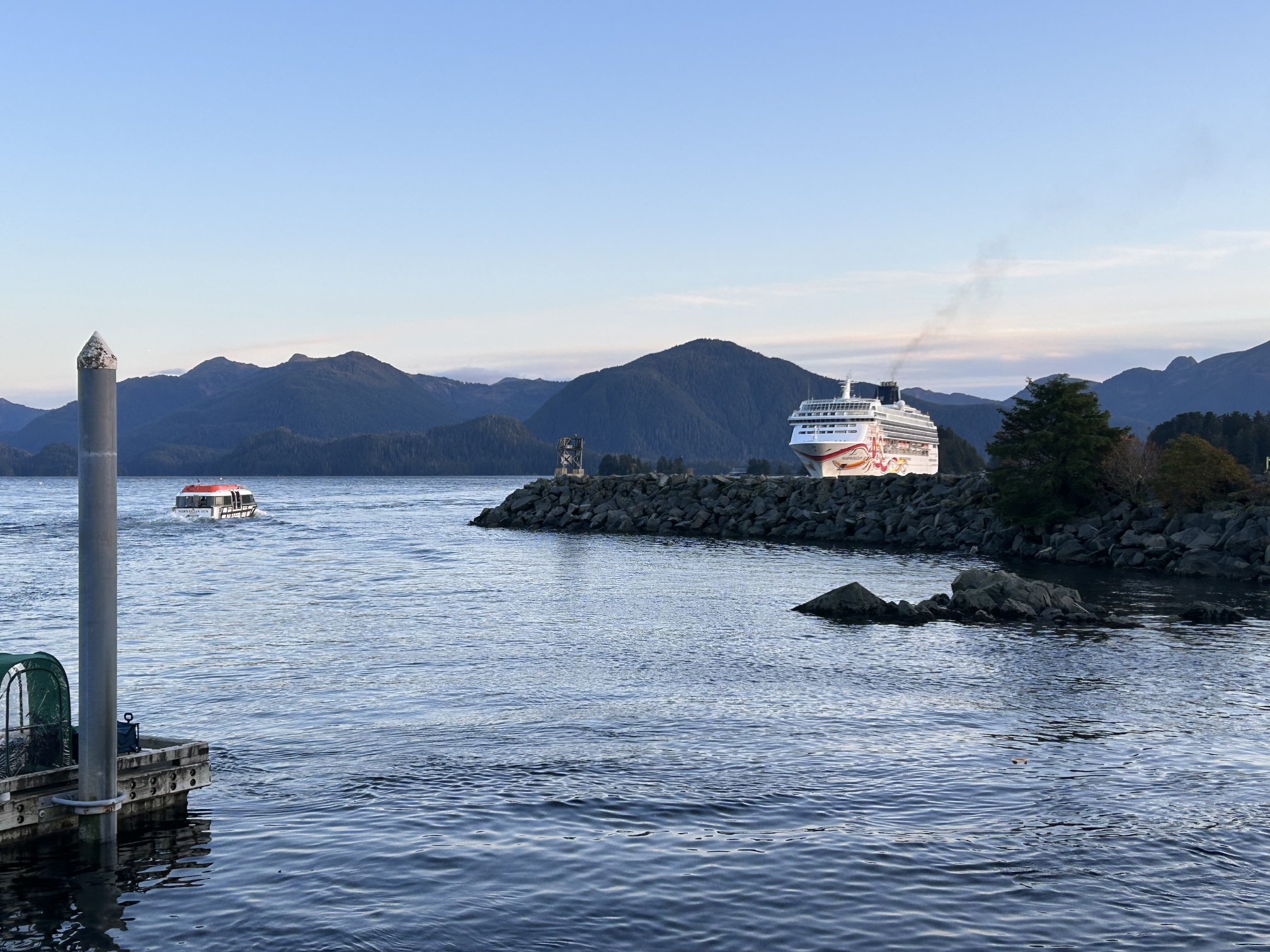 Cruise tourism in Sitka.