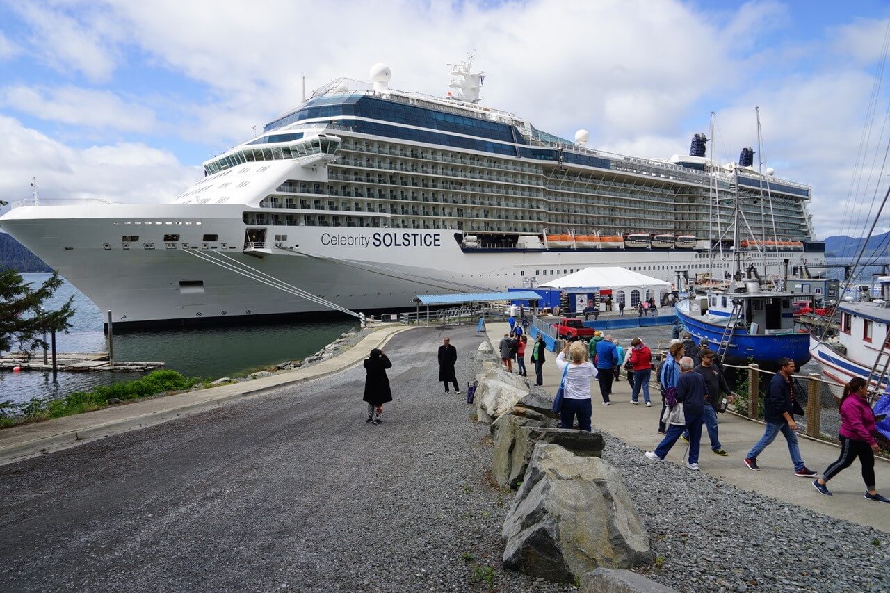 Cruise tourism in Sitka.