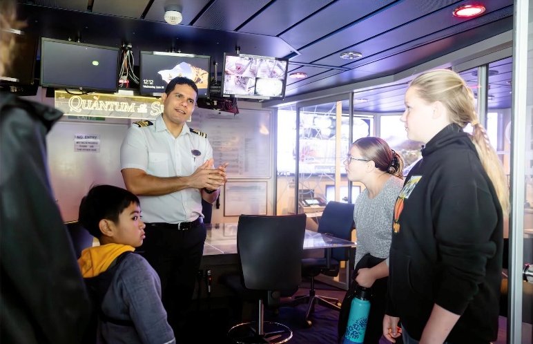Royal Caribbean Group hosted local students onboard to learn about careers in maritime. 